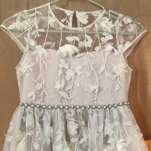 Dillard’s White flower girl dress
